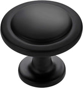 10 Pack 1-1/4 Inch Kitchen Cabinet Knobs Matte Black Zinc Pulls Door Handles Drawers