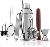 10-Piece Cocktail Shaker Set with Travel Bag - Stainless Steel Shaker Set Bartender Kit - Mixology Bartender Kit