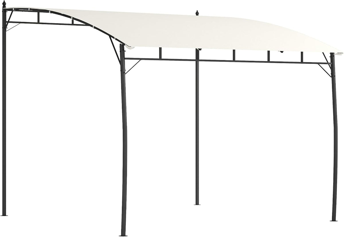 10' x 10' Outdoor Pergola Gazebo with UV-Resistant Canopy and Metal Frame, Sun Shade Shelter for Porch, Patio, Deck