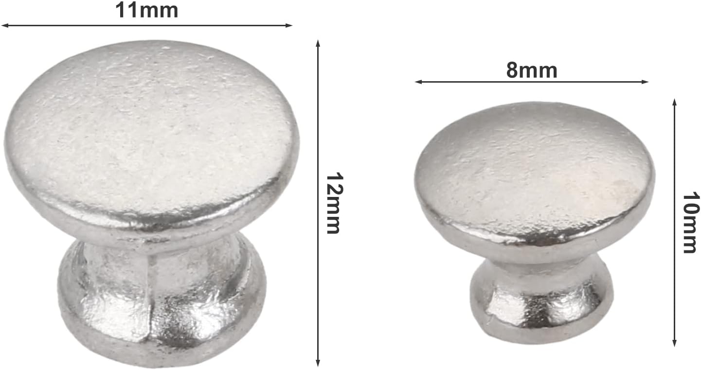 10-Pack Mini Drawer knobs, Silver Jewelry Box Pulls Wooden Cases Cabinet Cupboard Dresser Closet Chest Bin Handles