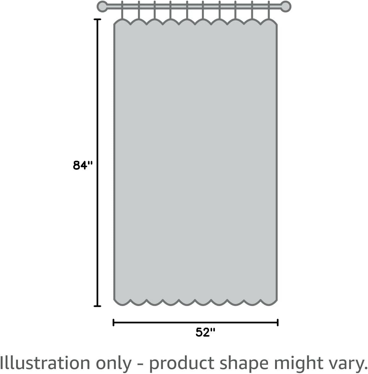 100% Blackout Curtains for Bedroom, Back Tab/Rod Pocket Faux Linen Black Out Cute Curtains 2 Panels