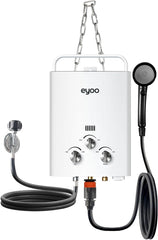 1.32 GPM Portable Propane Water Heater, 34, 000 BTU 5L Tankless Water Heater Gas for Outdoor