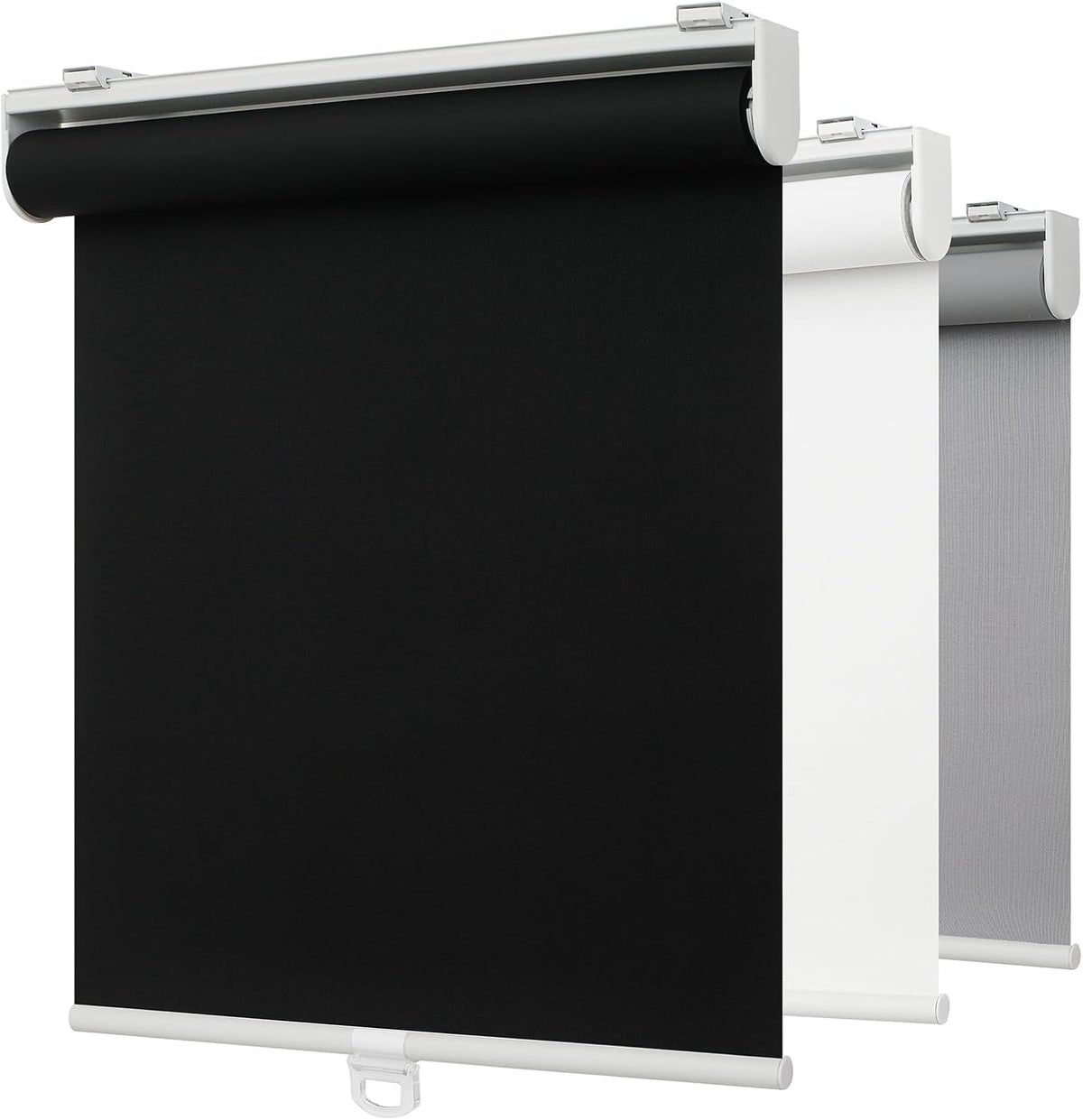 100% Blackout Indoor Cordless Roller Shades for Windows,Room Darkening Rolled Up Blinds with Spring System,Thermal
