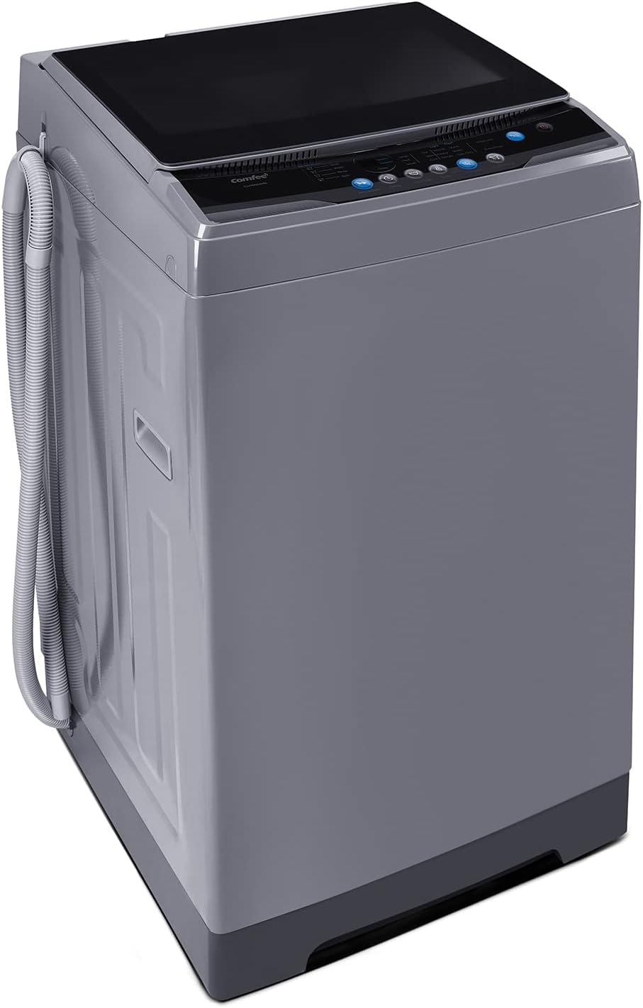 1.6 Cu.ft Portable Washing Machine, 11lbs Capacity Fully Automatic Compact Washer with Wheels, 6 Wash Programs Laundry