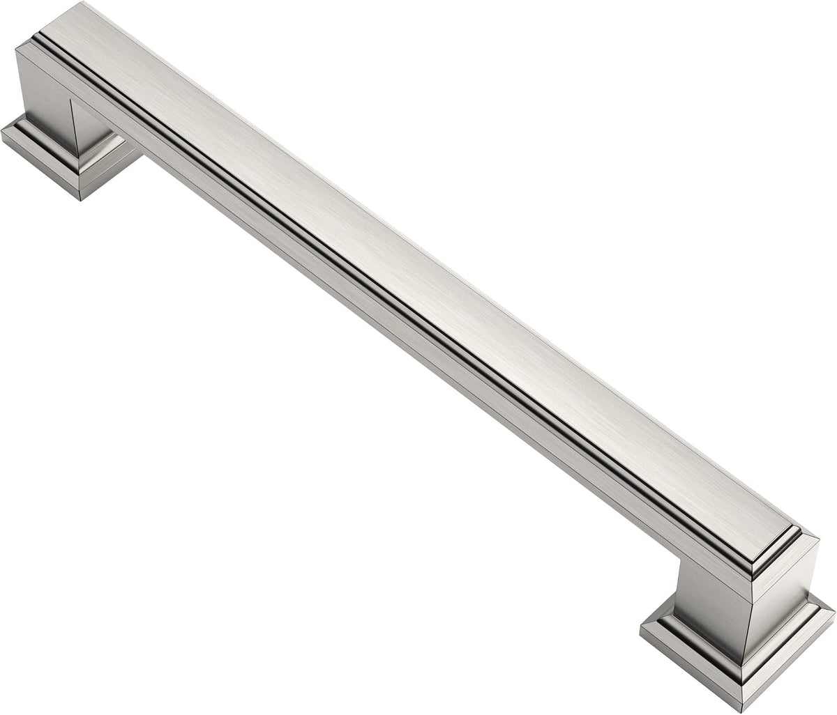 10 Pack Brushed Satin Nickel Cabinet Pulls, 5 Inch(128mm) Hole Center Cabinet Handles Kitchen Pulls for Cabinets and Drawer AL3071SN
