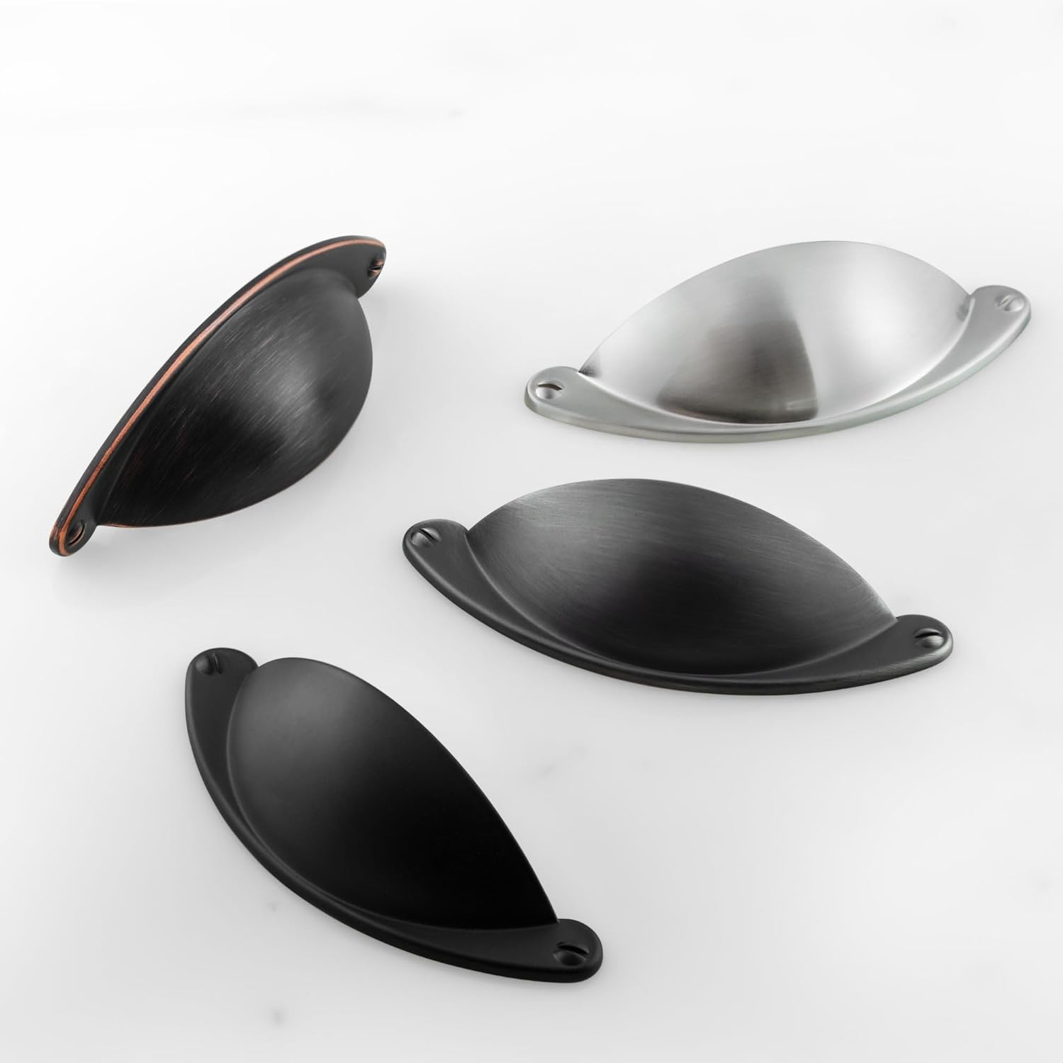 10 Pack | 2 1/2 Inch Drawer Pulls Black Kitchen Cabinet Handles and Dresser Drawer Pulls | Bathroom Matte Black Cabinet