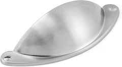 10 Pack | 2.5 Inch Drawer Pulls Satin Nickel Cabinet Pulls and Cup Pulls for Drawers | Bathroom Kitchen Handles for Cabinets | Dresser Handles(Z7.10.S)