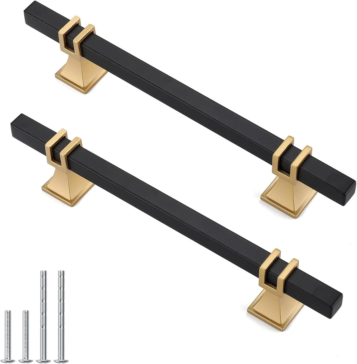 10 Pack 5 Inch Black and Gold Cabinet Pulls Black and Gold Cabinet Handles Kitchen Cabinet Handles Dresser Drawer Pulls