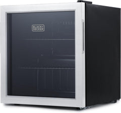 1.7 Cu. Ft. Beverage Cooler, Beverage Fridge with Double Pane Glass Door