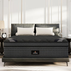 (High-End Upgraded) Luxury 14 Inch California King Size Hybrid Mattress | with Gel Memory Foam & Pocket Springs