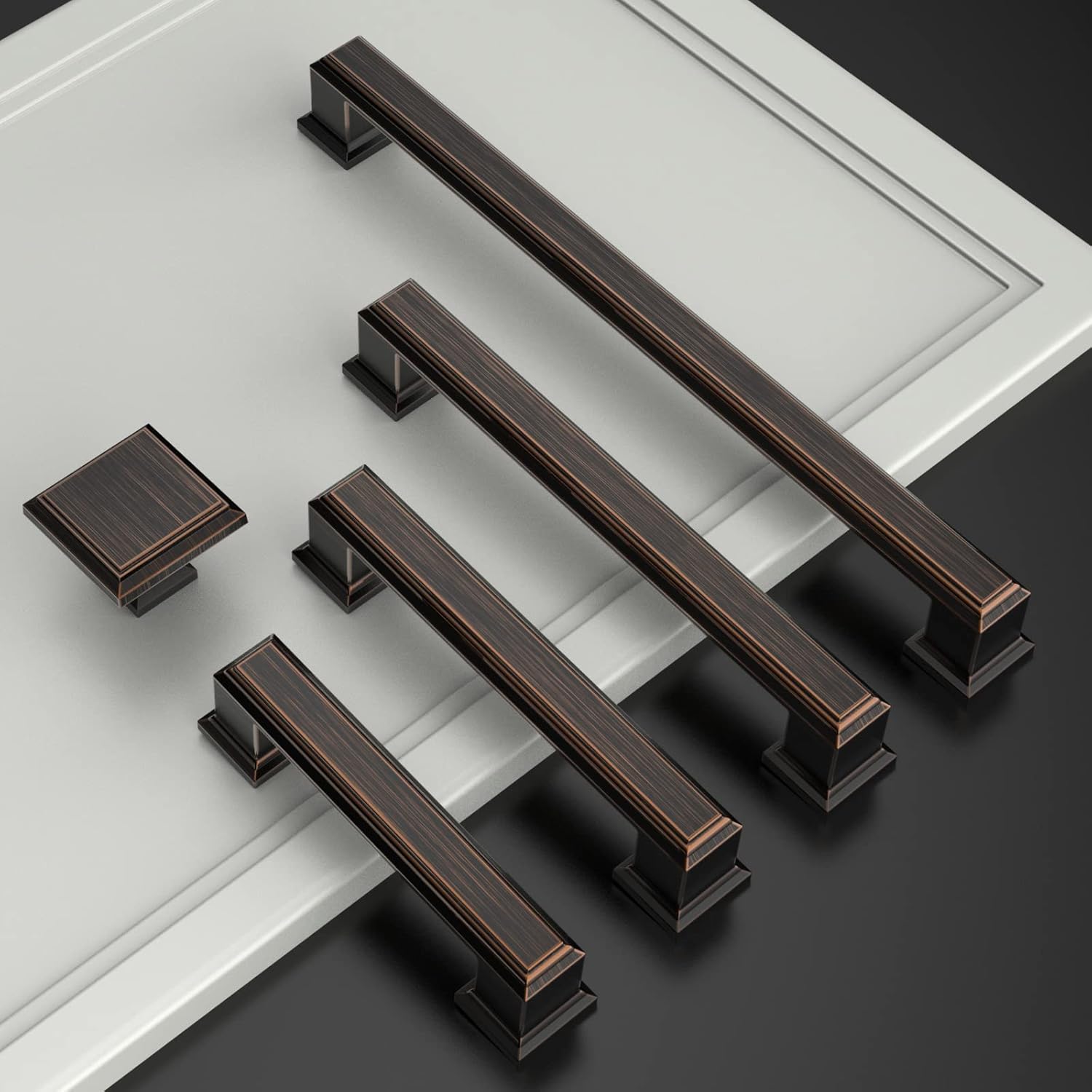10 Pack 5 Inch(128mm) Oil Rubbed Bronze Kitchen Cabinet Handles Cabinet Pulls Kitchen Cabinet Hardware Drawer Pulls