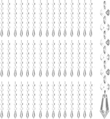 100 Pcs Acrylic Hanging Crystals for Centerpieces Chandelier Clear Crystal Garland Strands Ornament Acrylic Clear
