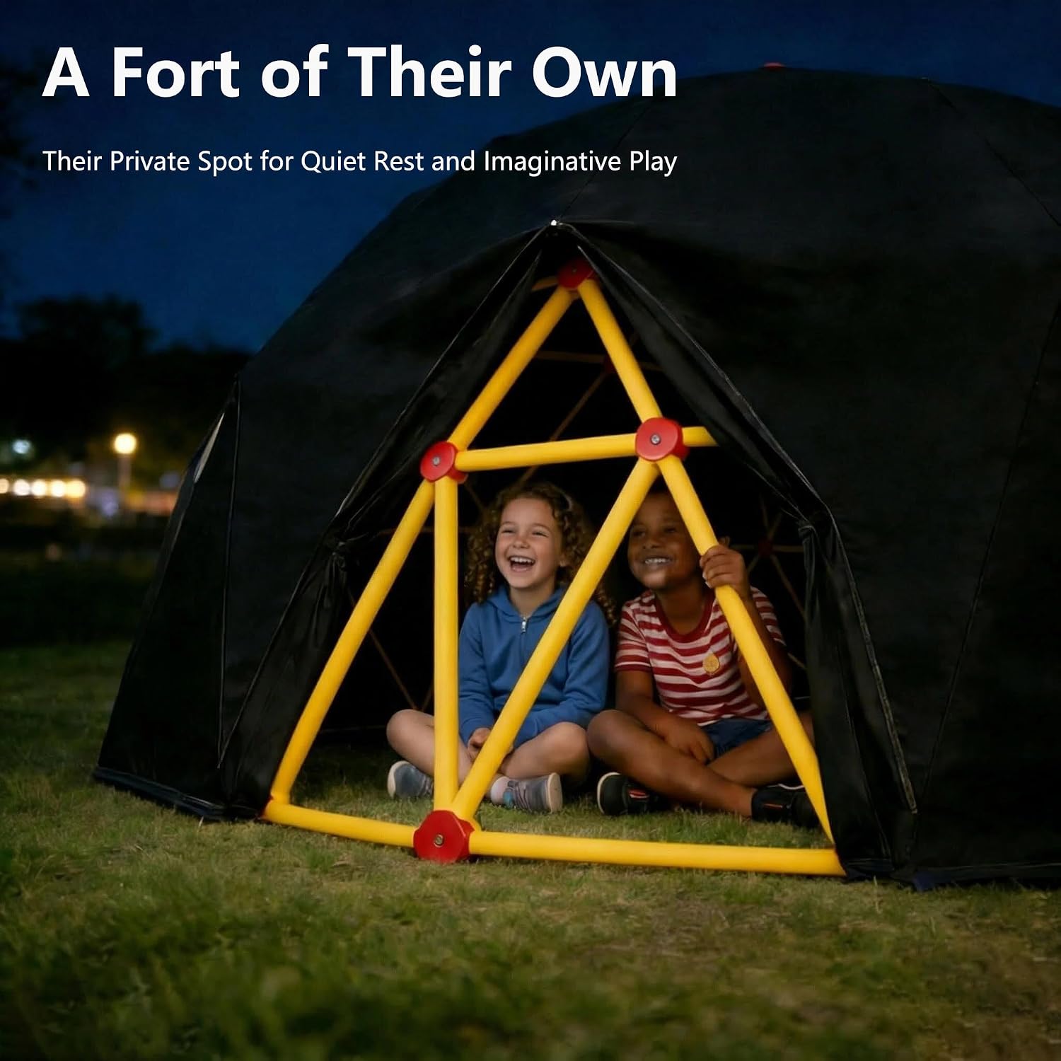10-Foot Climbing Dome Cover, Climbing Dome Game Tent, Suitable for 10FT semi-Circular Rock Climbing (Cover only)