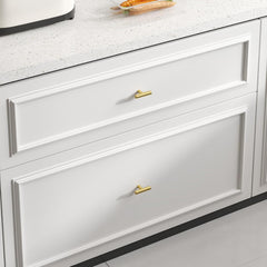 10 Pack Gold Cabinet Knobs Brushed Brass Drawer Knobs Gold Dresser Hardware - LS201GD Single Hole Handles Doors Closet