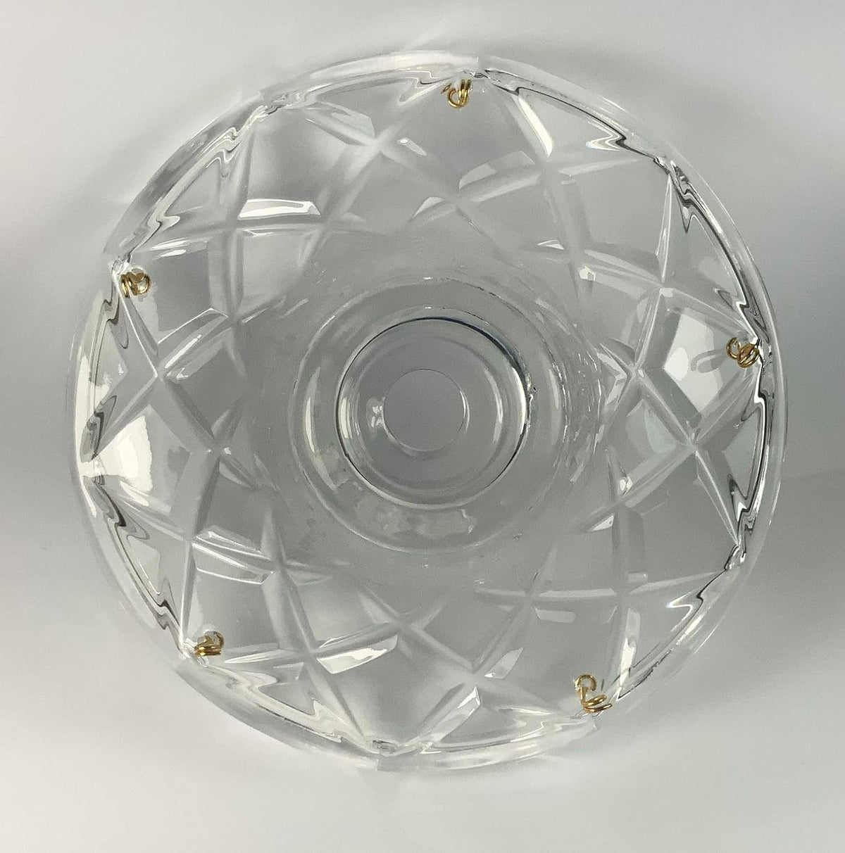 1 Piece - 5 Side Holes, 4-Inch Asfour Chandelier Crystal 30% Lead Crystal Bobeche Lamp Chandelier Parts Cups Clear