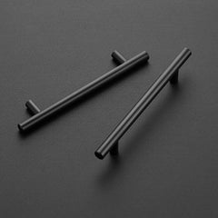 1 Pack 7.38'' Cabinet Pulls Matte Black Stainless Steel Kitchen Cupboard Handles Cabinet Handles 7.38'' Length, 5''