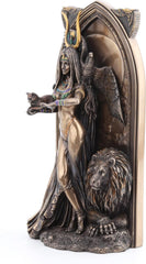 10 5/8 Inch The Priestess Egyptian Goddess Resin Statue Bronze Finish