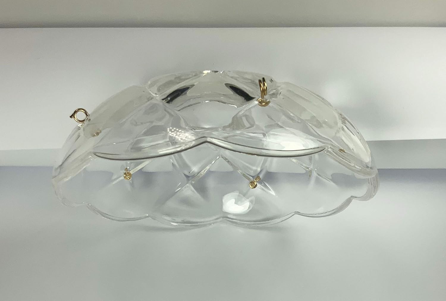 1 Piece - 5 Side Holes, 4-Inch Asfour Chandelier Crystal 30% Lead Crystal Bobeche Lamp Chandelier Parts Cups Clear