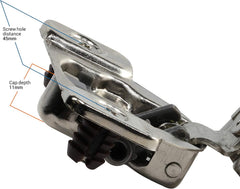 1-1/4" Overlay Soft Close 105 Degree 2 Cam Press in Face Frame Concealed Cabinet Hinge 6-Way Adjustable E8Q115NH (10