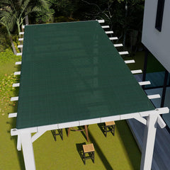 10' x 14' Sun Shade Sail Straight Edge Rectangle Canopy Shade Cover with D-Ring Grommets UV Block for Outdoor Pergola