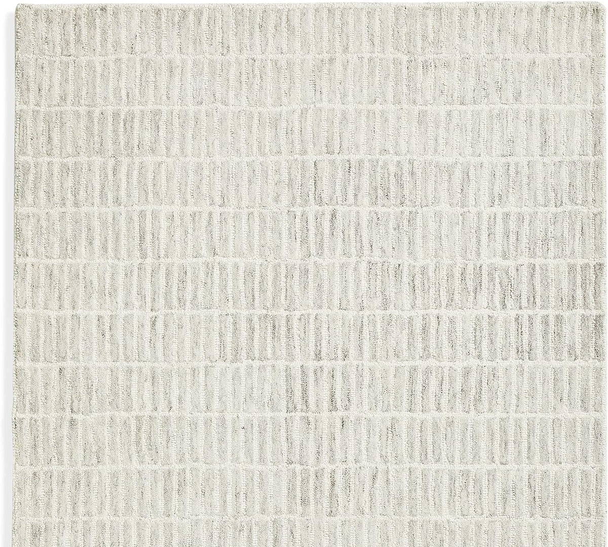 100% Authentic Capitola Tufted Handmade Woolen Area Rug Decor Office Rug (Grey, 9x12 Feet)