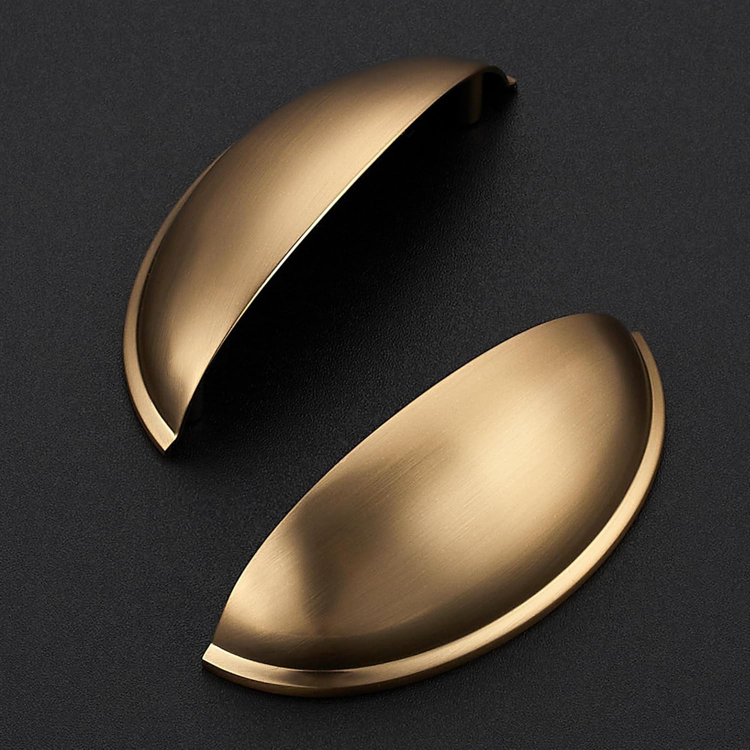 10 Pack 3" Drawer Pulls Champagne Bronze Cabinet Cup Pulls Kitchen Hardware Cabinet Handles Drawer Handles Knobs 3 inch