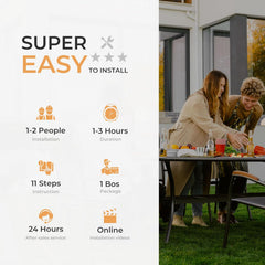 10' x13' Outdoor Arched Patio Pergola, Outdoor Retractable Pergola with Sun Shade Canopy