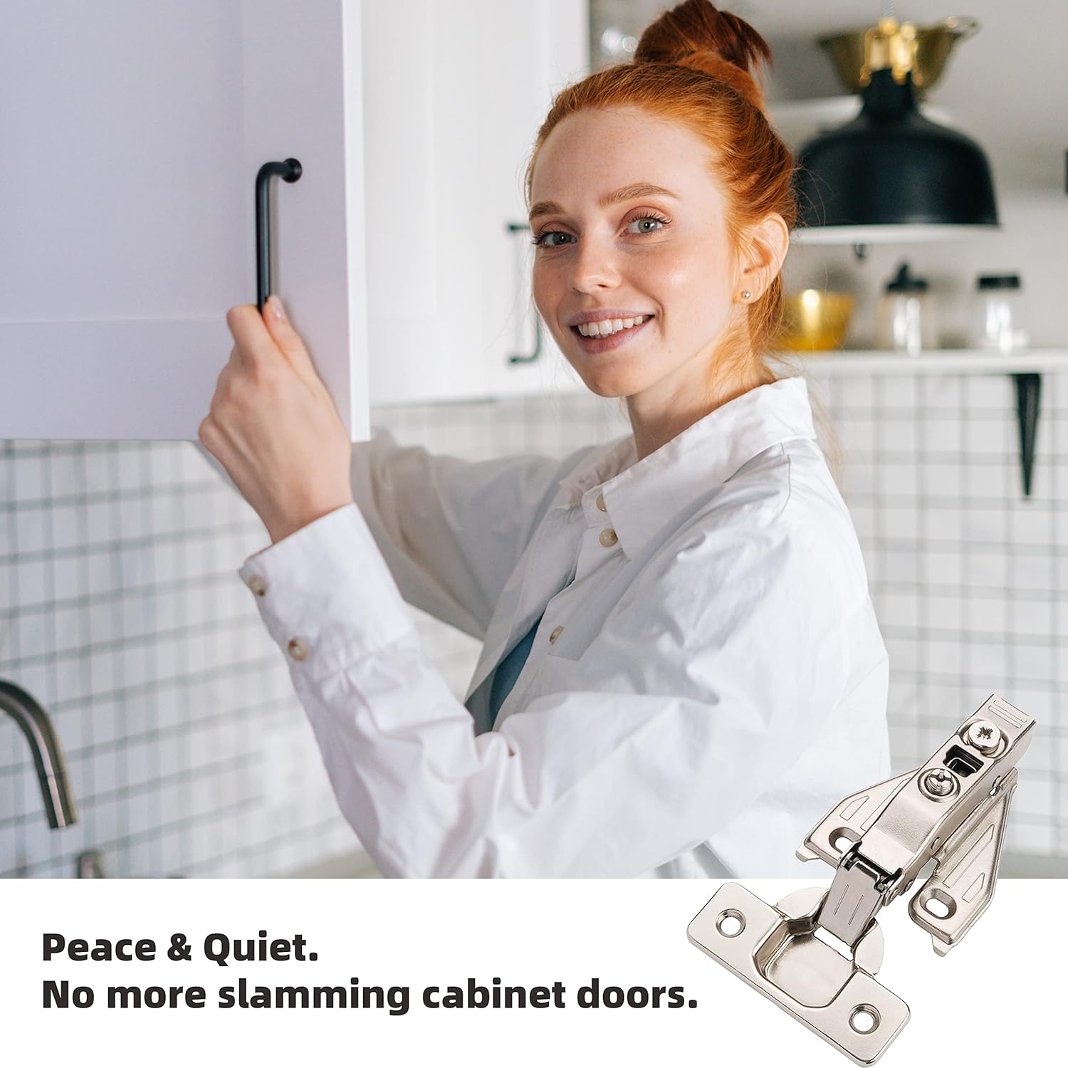 (50 PCS) Full Overlay Soft Close Cabinet Hinges Cabinets - 105° Face Frame Concealed Cabinet Door Hinge -3 Way