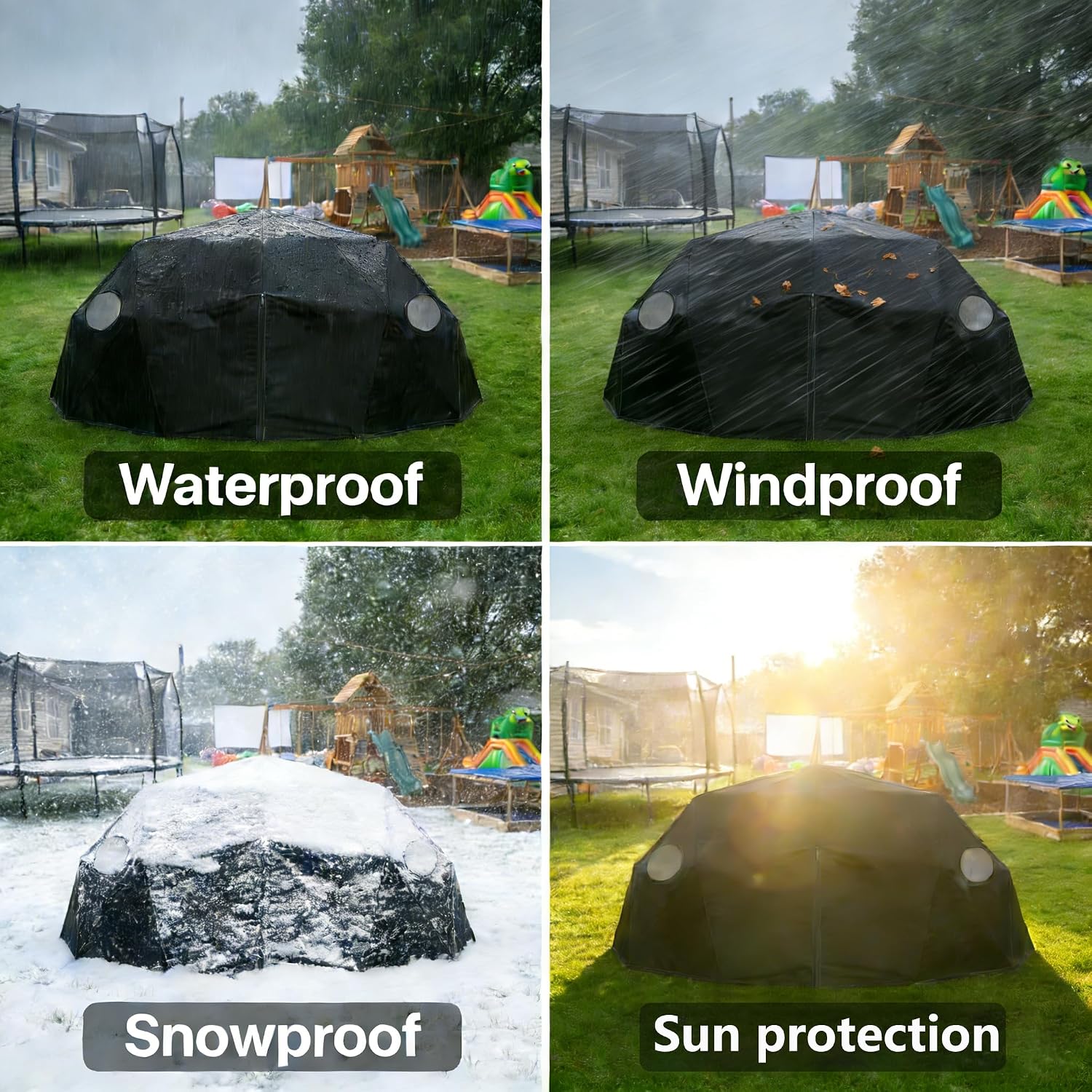 10-Foot Climbing Dome Cover, Climbing Dome Game Tent, Suitable for 10FT semi-Circular Rock Climbing (Cover only)