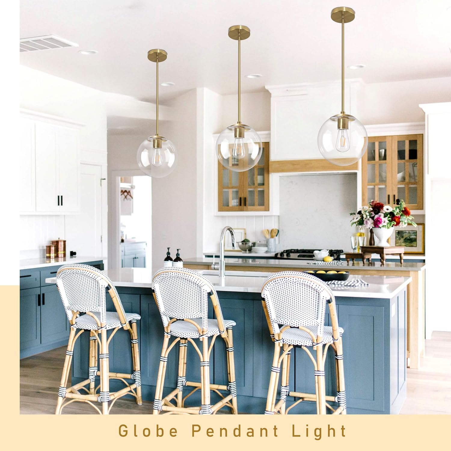 10 Inch Globe Pendant Light Gold Mid Century Pendant Light Adjustable Hanging Light Fixture Globe Pendant Lights