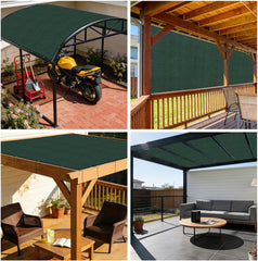 10' x 14' Sun Shade Sail Straight Edge Rectangle Canopy Shade Cover with D-Ring Grommets UV Block for Outdoor Pergola