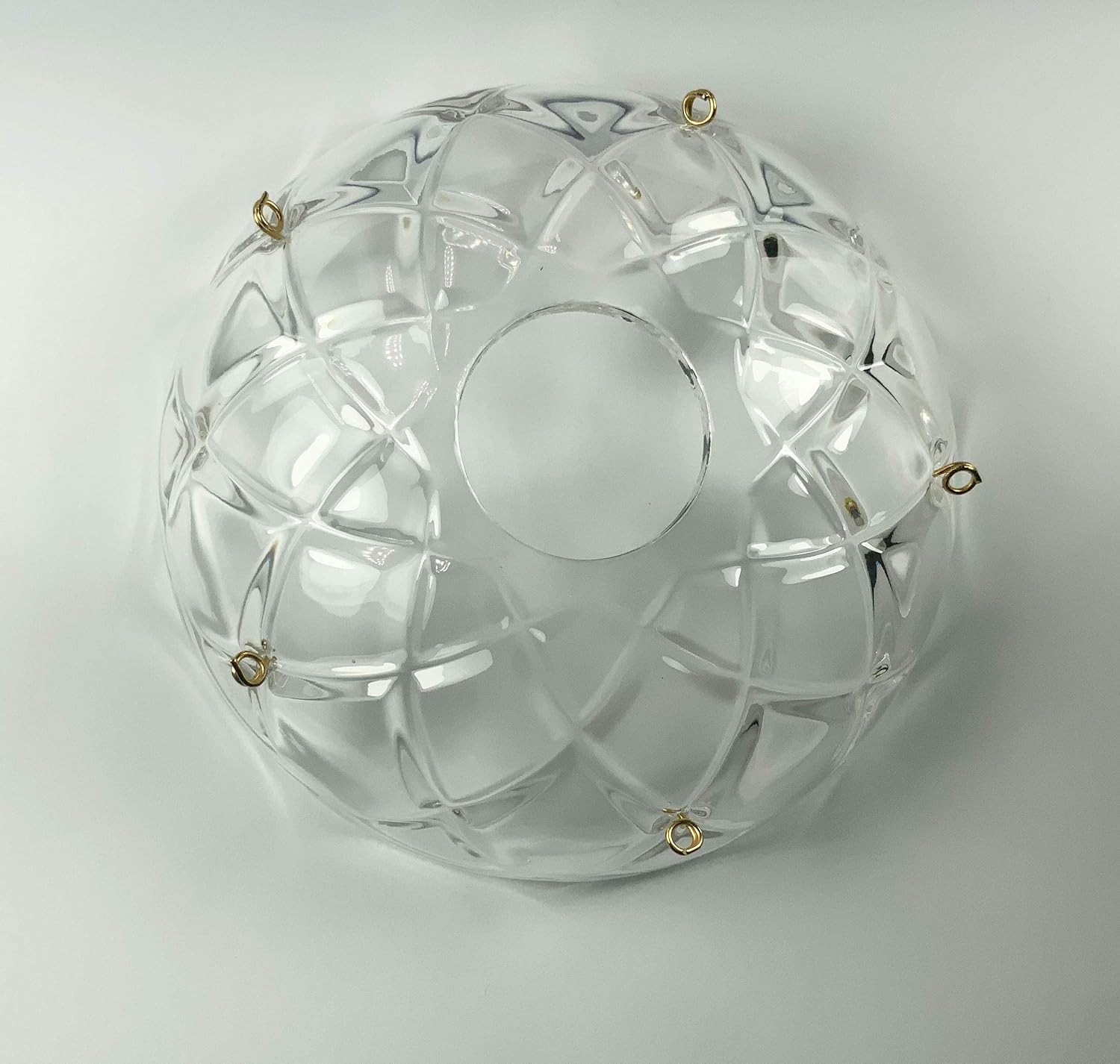 10 pieces -5 Side Holes, 4-Inches Asfour Chandelier Crystal 30% Lead Crystal Bobeche Lamp Chandelier Parts Cups With
