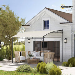 10' x 10' Outdoor Pergola Gazebo with UV-Resistant Canopy and Metal Frame, Sun Shade Shelter for Porch, Patio, Deck